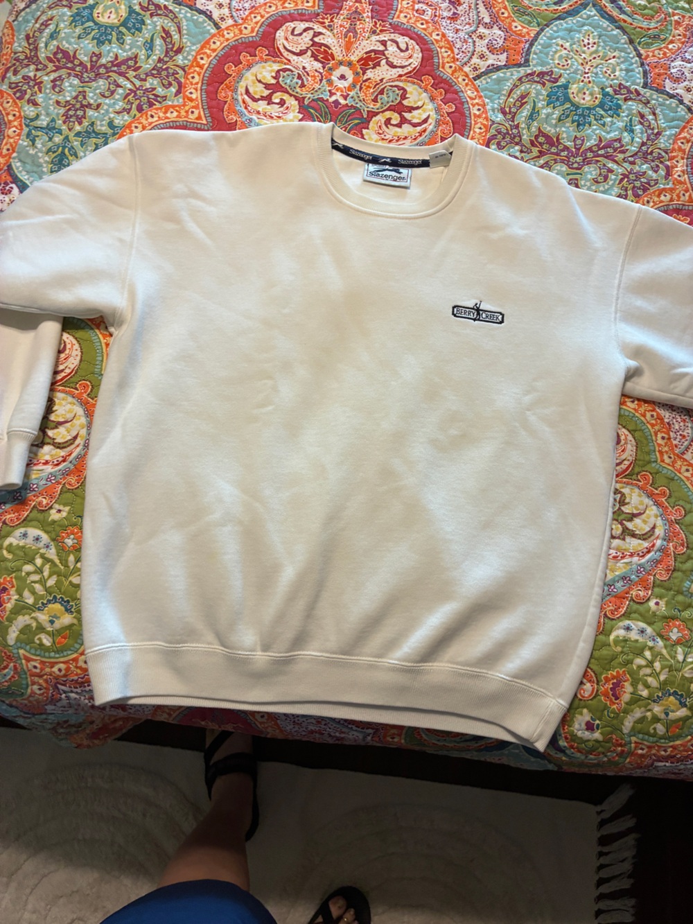 Slazenger White Crewneck Sweatshirt